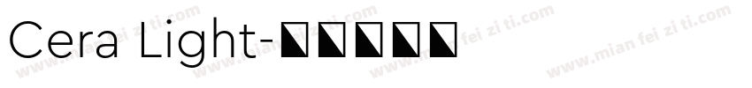 Cera Light字体转换